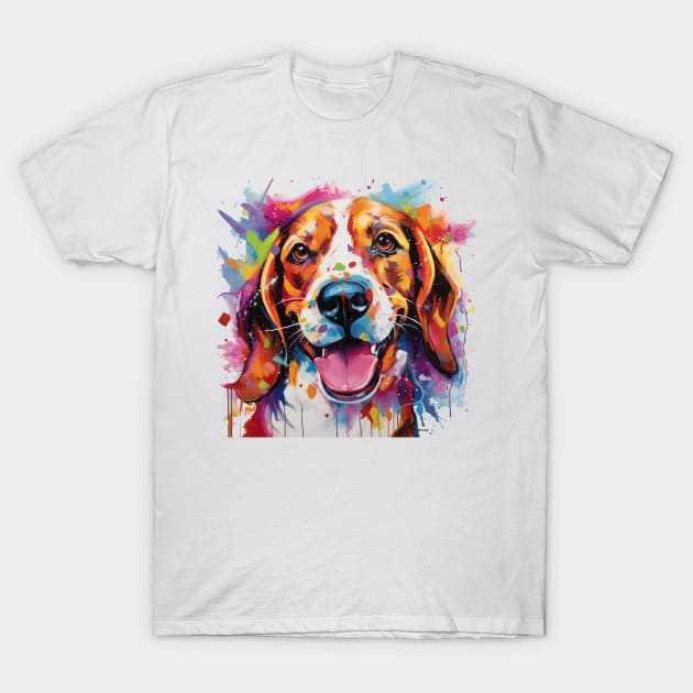 Beagle Art T-Shirt by CunninghamWatercolors